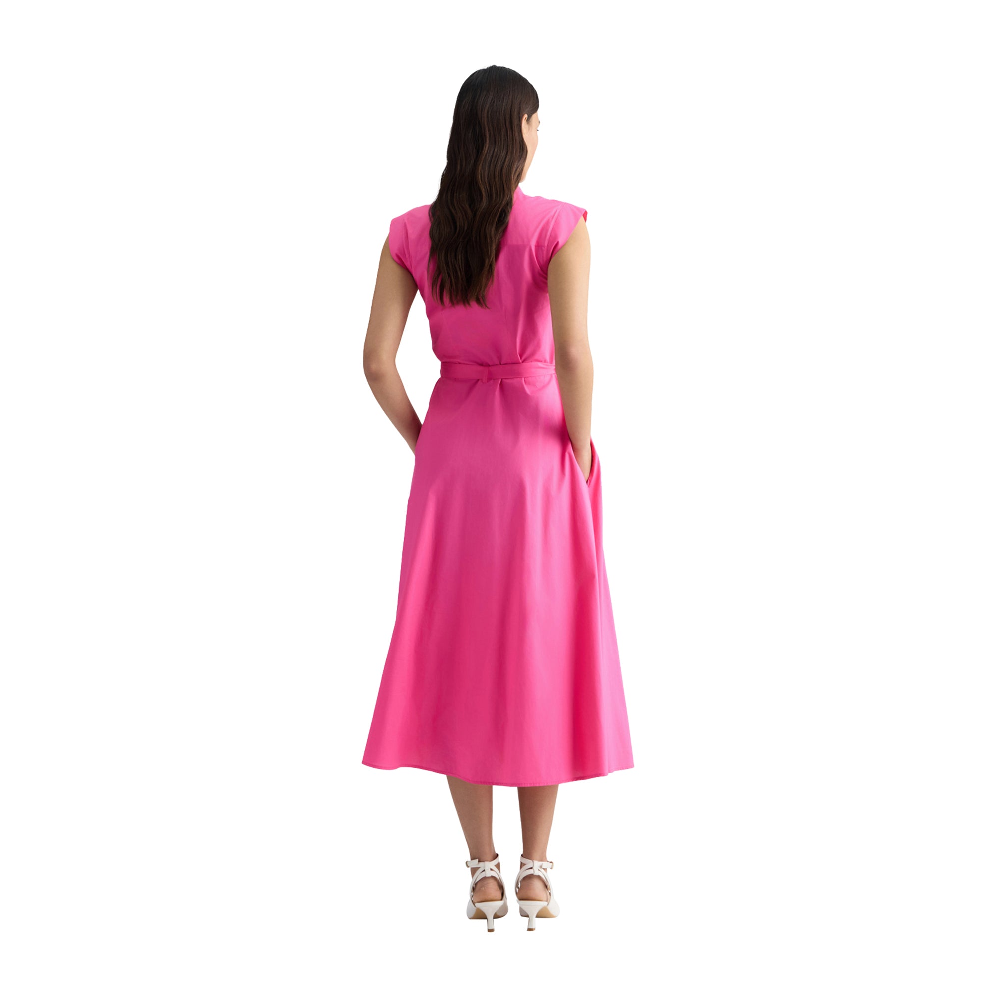 ワンピースその他 LIU JO CHEMISIER POPELINE DRESS Abito chemisier in popeline colore muschio verde | Liu Jo