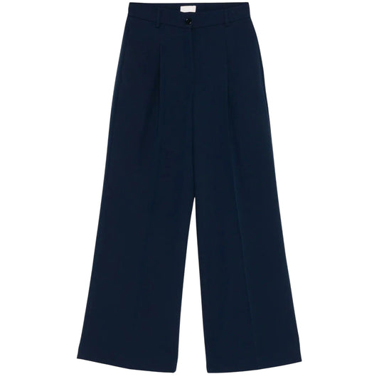 Pantaloni da donna con taglio svasato e piega raffinata