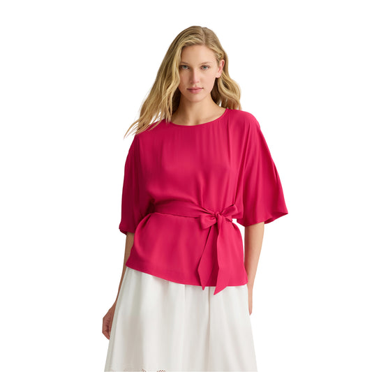 Blusa Donna con cintura in vita Rosa