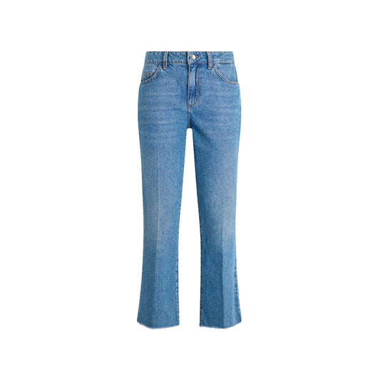 Jeans Donna cropped bootcut a vita alta