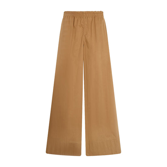 Pantaloni Donna Flare in nylon Beige