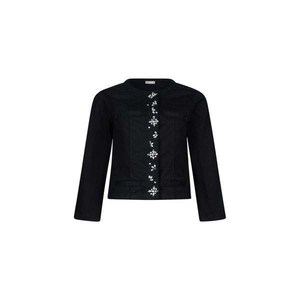 Giacca Nera Donna con dettaglio strass