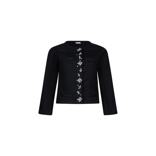 Giacca Nera Donna con dettaglio strass