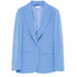 Blazer donna in twill stretch celeste