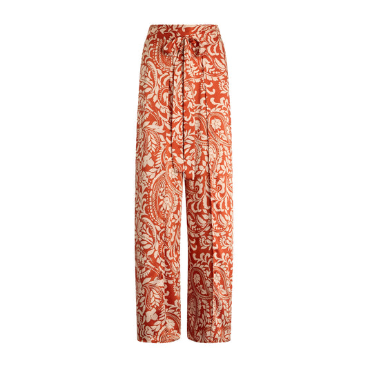 Pantaloni Donna con Stampa paisley all over