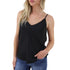 Top Donna in raso nero