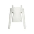 Maglia Donna modello off-shoulders Bianco