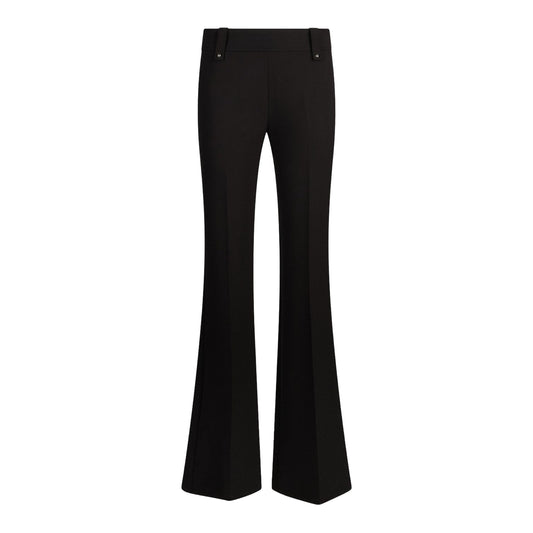 Pantalone nero lungo con gambe flare