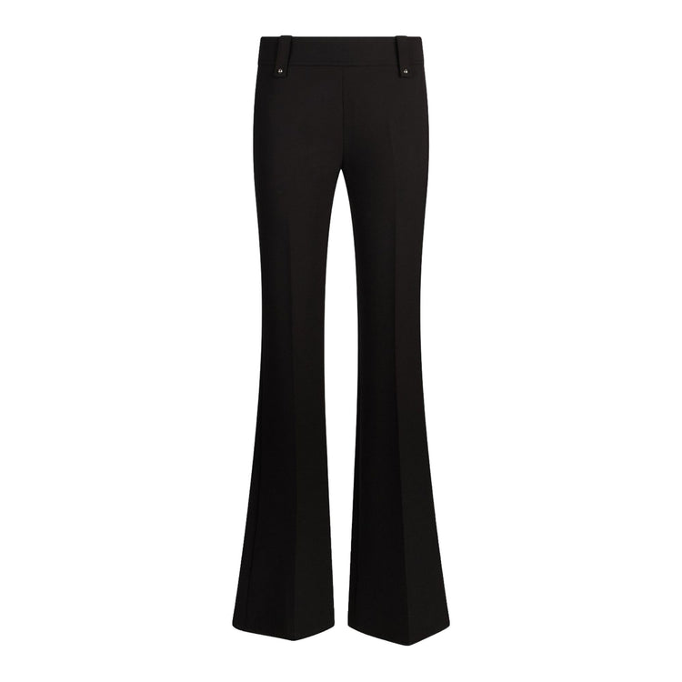 Pantalone nero lungo con gambe flare
