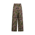 Pantaloni cargo wide leg con stampa floreale