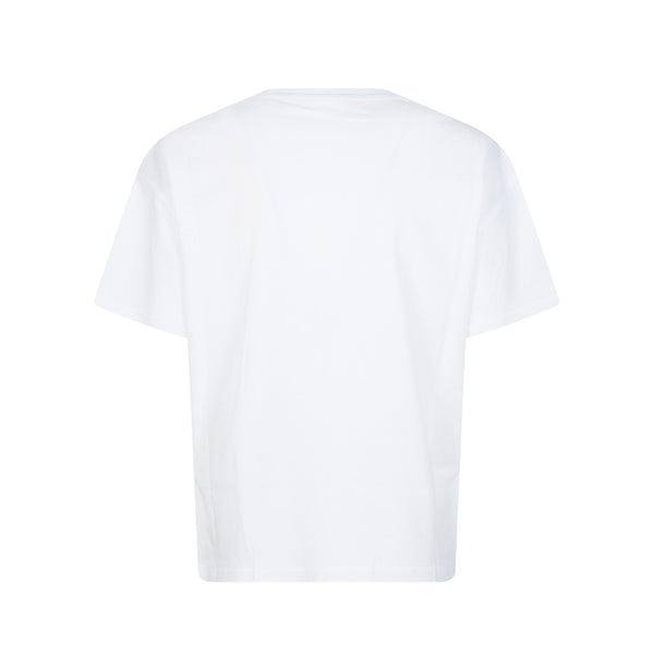 T-shirt bianca con stampa "Naughty club" 100% cotone