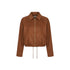 Giubbino Donna scamosciato marrone