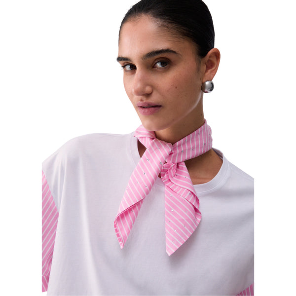 T-shirt Donna con inserti stampati dettaglio