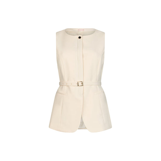 Gilet Donna con cintura sur ton in vita