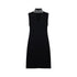Abito corto Donna in maglia con strass Nero