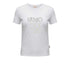 T-shirt Donna in cotone bianco con logo strass