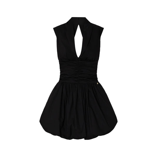 Abito corto Donna Nero con cut out