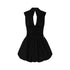 Abito corto Donna Nero con cut out