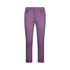 Pantaloni da donna skinny con risvolto in viola