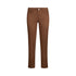 Pantalone skinny Donna cropped con risvolto marrone