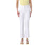 Pantalone Donna Bianco, a vita alta, con bottoni