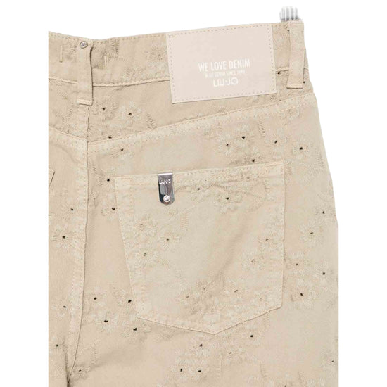 Pantalone Donna cinque tasche, con ricami all over