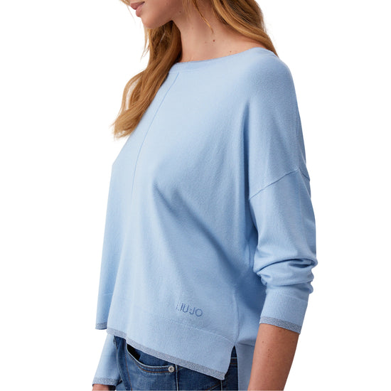 Maglia Donna con interventi in lurex dettaglio