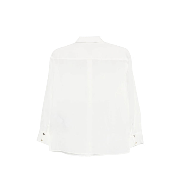 Camicia Donna Bianca, con due tasche applicate