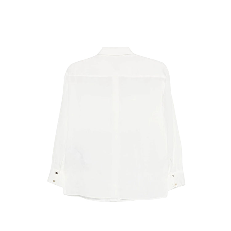 Camicia Donna Bianca, con due tasche applicate