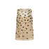 Top in tulle con applicazioni in beige