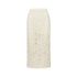 Gonna midi Donna in macramè bianco