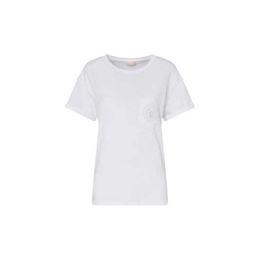 T-shirt bianca Donna con taschino