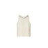 Top Donna in macramè Bianco