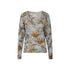Maglia Donna in viscosa con scollo a V e fantasia