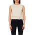 Blusa Donna con volant al fondo Beige