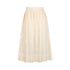Gonna da donna in cotone mussola con ricami in bianco