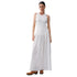 Abito lungo da donna con cut out in bianco