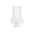 Top Donna con fiocco sul retro Bianco