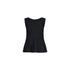 Top da donna con fiocco scoperto sulla schiena in nero