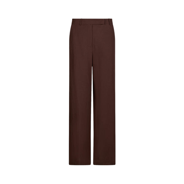 Pantaloni Marroni Donna Misto Lino