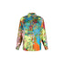 Camicia con stampa multicolore all-over 