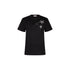 T-shirt in puro cotone con applicazioni strass in nero