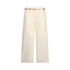 Pantaloni in mussola ricamati con micro paillettes 