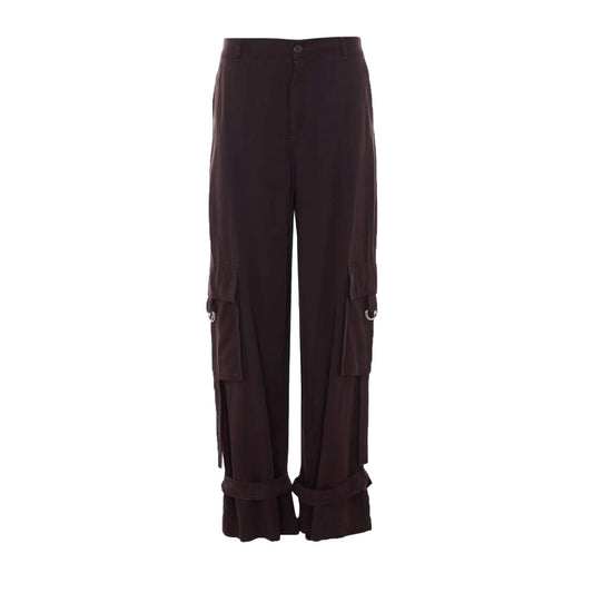 Pantalone fluido Donna con tasche cargo