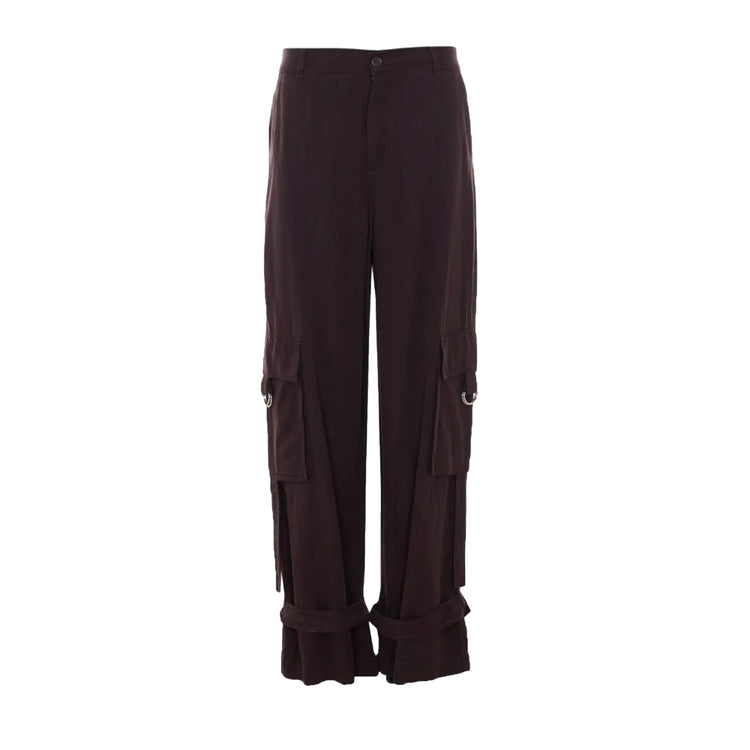 Pantalone fluido Donna con tasche cargo