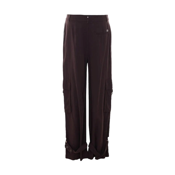 Pantalone fluido Donna con tasche cargo retrp