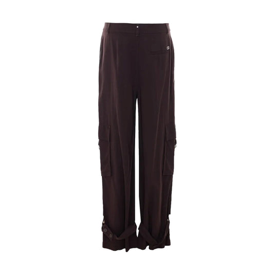 Pantalone fluido Donna con tasche cargo retrp