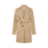 Trench lungo Donna con cintura Beige