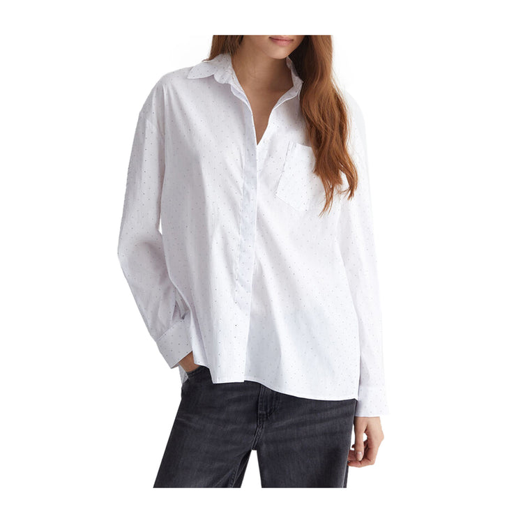 Camicia Donna con mini borchie applicate