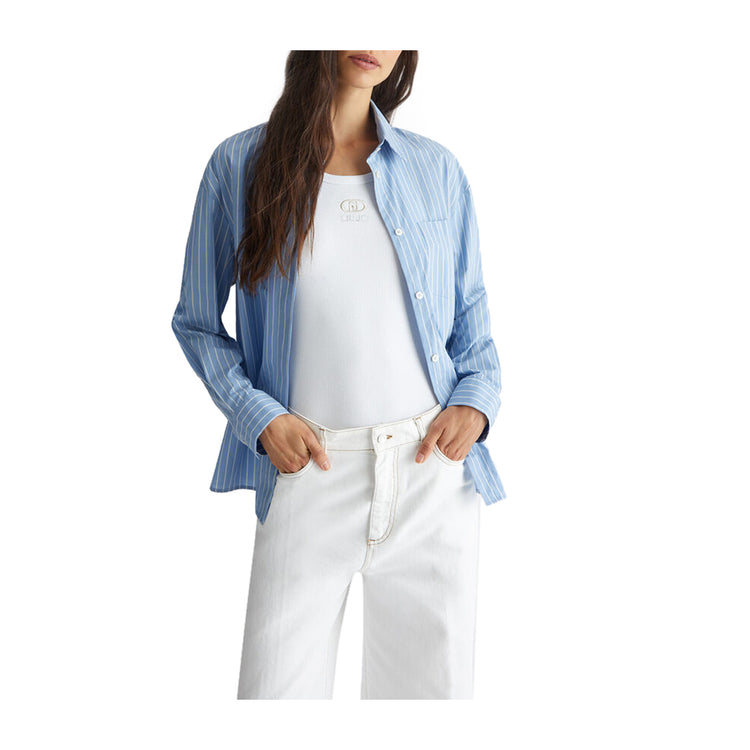 Camicia Donna con mini borchie applicate